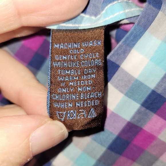 Tattersall London Shirt Men 16.5x32-33 Long Sleeve Button-Up Spread Collar *Flaw - Picture 7 of 13